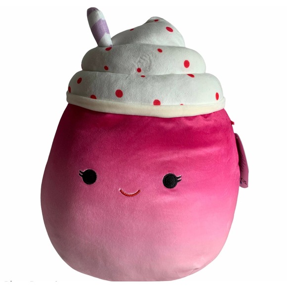 Squishmallow Kendla Pumpkin Spice Latte 14" Cinnamon Milkshake 12" Plush Drinks - Picture 10 of 15